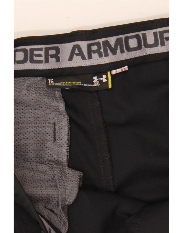 Under Armour Boys Chino Shorts 15-16 Years W27 Black
