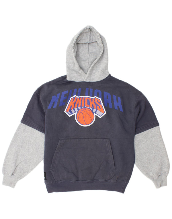 Zara Boys New York Knicks Hoodie Jumper 13-14 Years Navy Blue Colourblock
