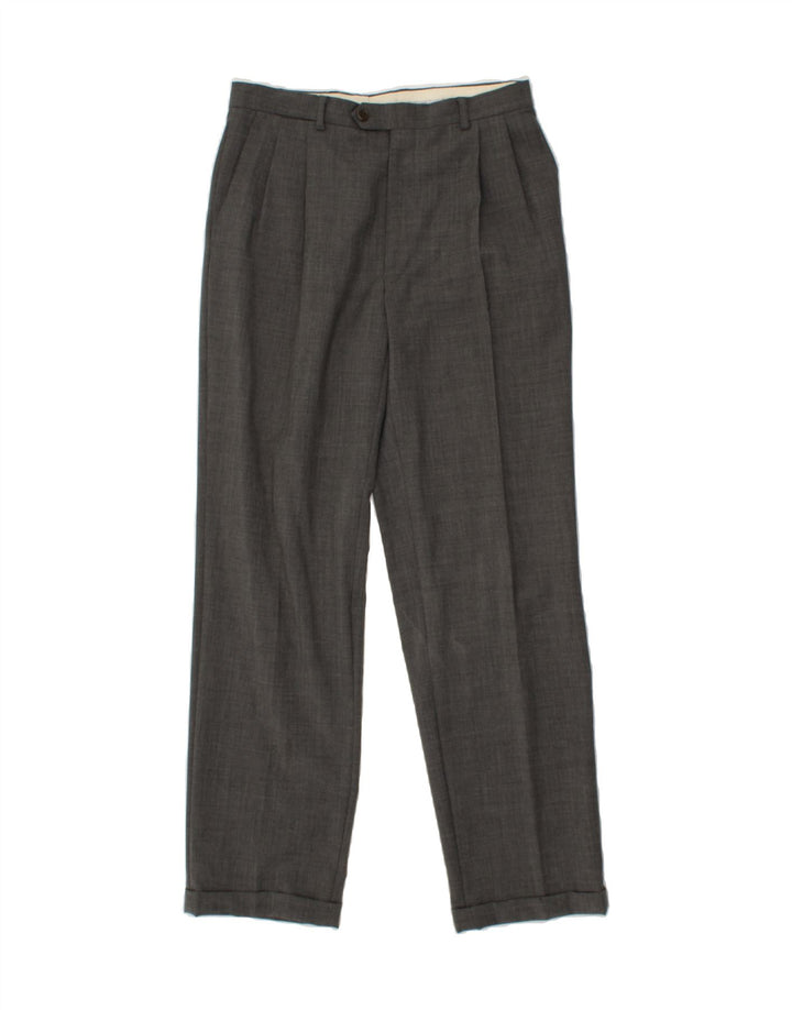 VALENTINO Mens 3 Button 2 Piece Set IT 48 Medium W38 L32 Grey Virgin Wool