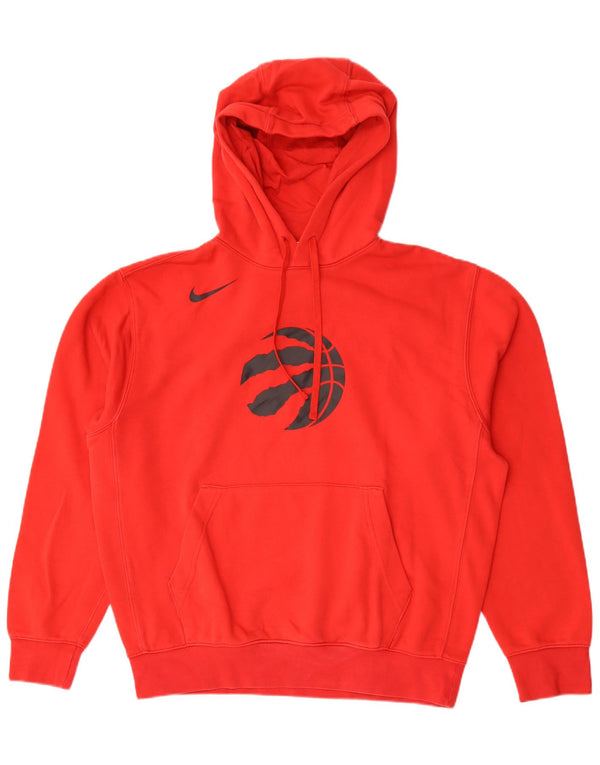 Nike Mens Toronto Raptors Graphic Hoodie Jumper Medium Red Cotton