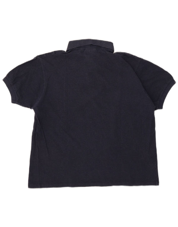 Lacoste Mens Classic Fit Polo Shirt Size 5 Large Navy Blue Cotton