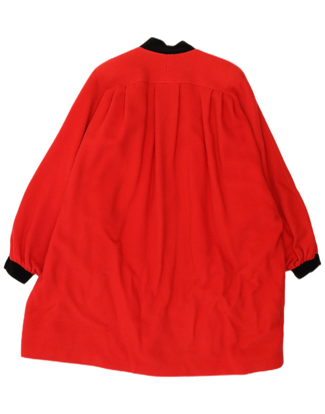 Valentino Womens Oversized Overcoat IT 40 Small Red Colourblock Wool