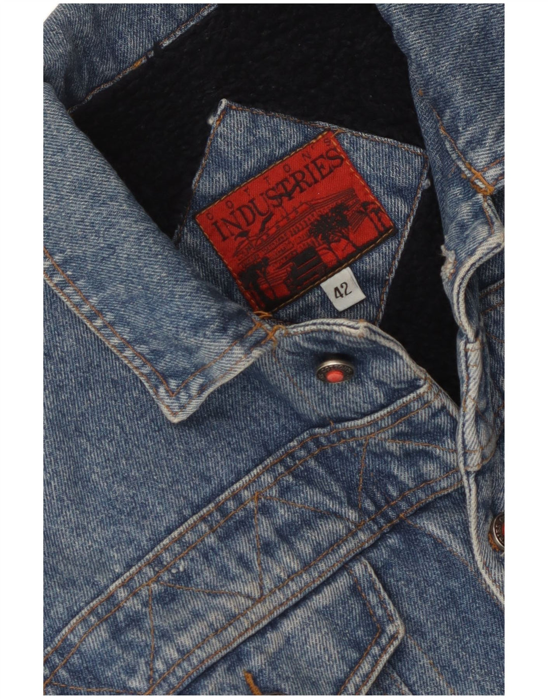 Cotton's Industries Womens Denim Jacket IT 42 Medium Blue