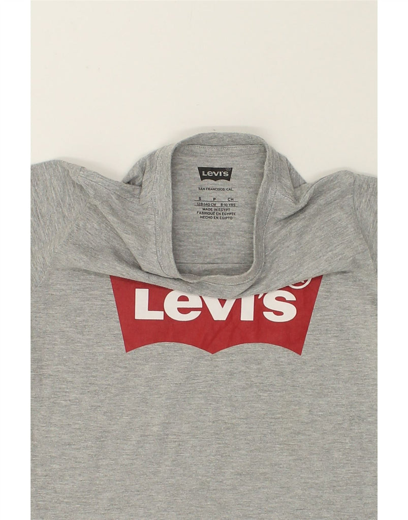 LEVI'S Boys Graphic T-Shirt Top 8-9 Years Small Grey Cotton | Vintage Levi's | Thrift | Second-Hand Levi's | Used Clothing | Messina Hembry 