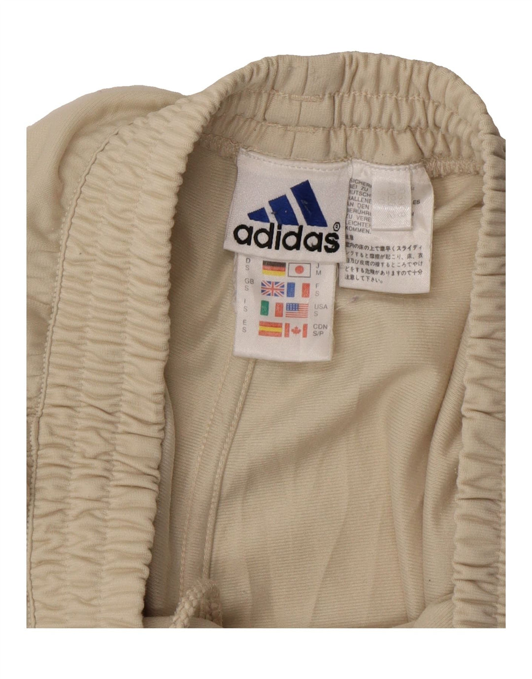 ADIDAS Mens Cargo Tracksuit Trousers Small  Beige Polyester Vintage Adidas and Second-Hand Adidas from Messina Hembry 