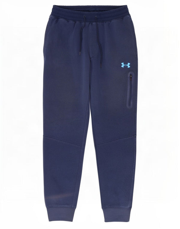 Under Armour Mens Graphic Cargo Tracksuit Trousers Joggers Medium Navy Blue