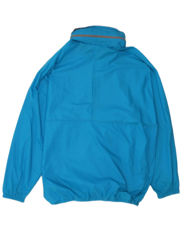 Vintage Mens Hooded Anorak Rain Jacket UK 42 XL Blue