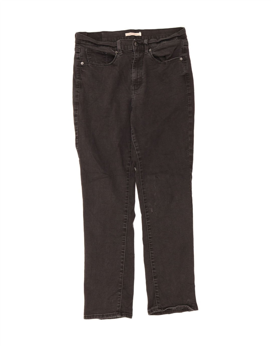 LEVI'S Womens Classic Straight Jeans US 10 Large W30 L30 Black Cotton Vintage Levi's and Second-Hand Levi's from Messina Hembry 