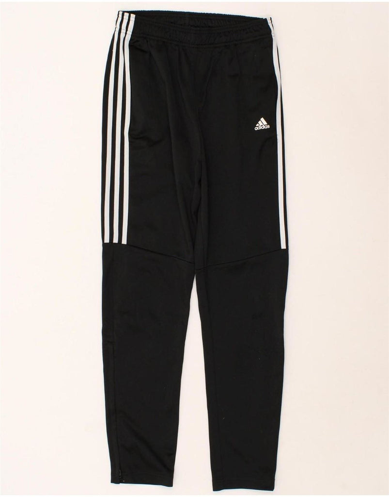 ADIDAS Boys Aeroready Tracksuit Trousers 13-14 Years Black Polyester Vintage Adidas and Second-Hand Adidas from Messina Hembry 