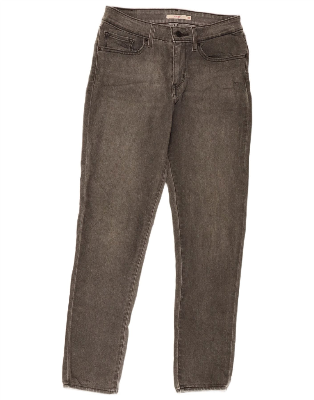 Levi's Womens 711 Skinny Jeans W30 L28 Grey Cotton