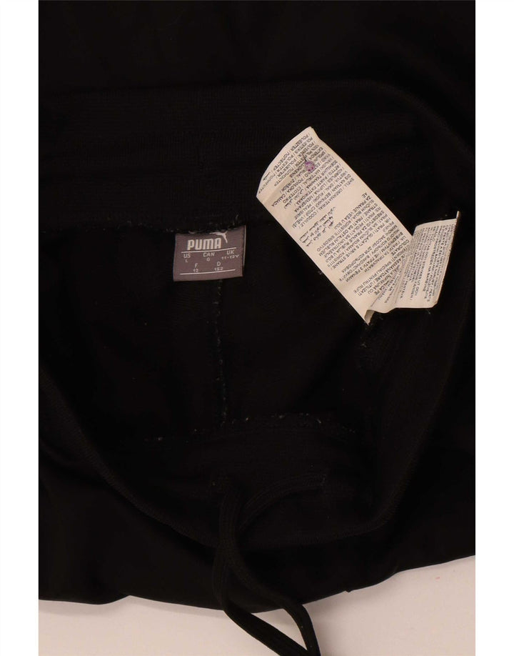 Puma Boys Graphic Tracksuit Trousers Joggers 11-12 Years  Black Polyester