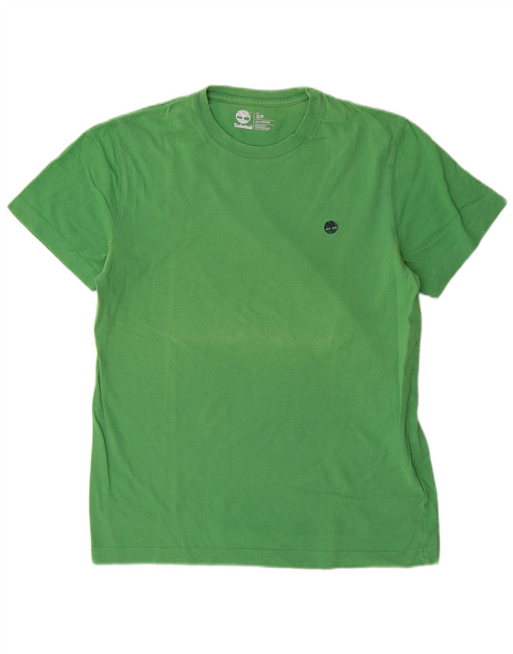 Timberland Mens Regular Fit T-Shirt Top Small Green Cotton