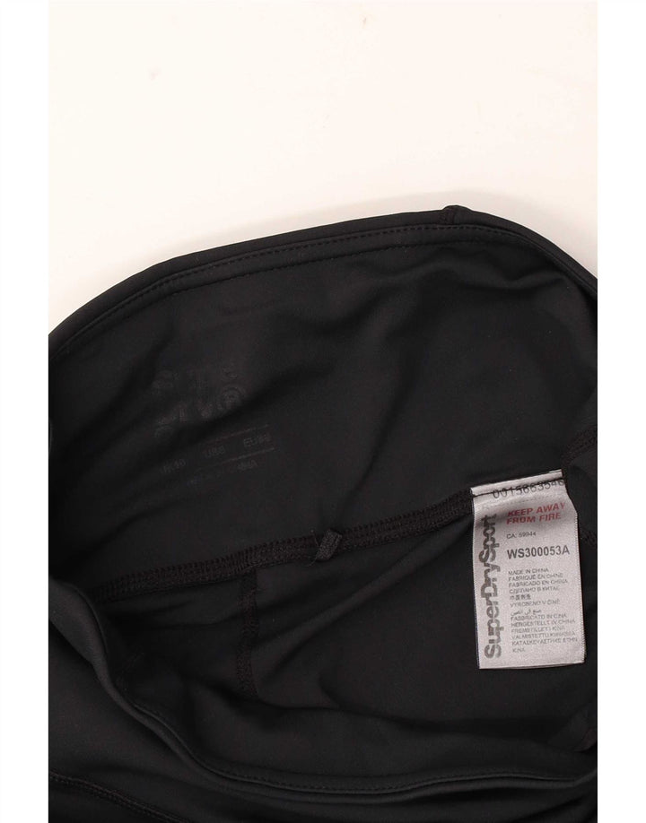 Superdry Womens Graphic Leggings UK 10 Small  Black Polyester