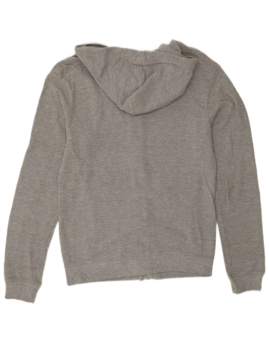 Zara Mens Zip Hoodie Sweater Medium Grey