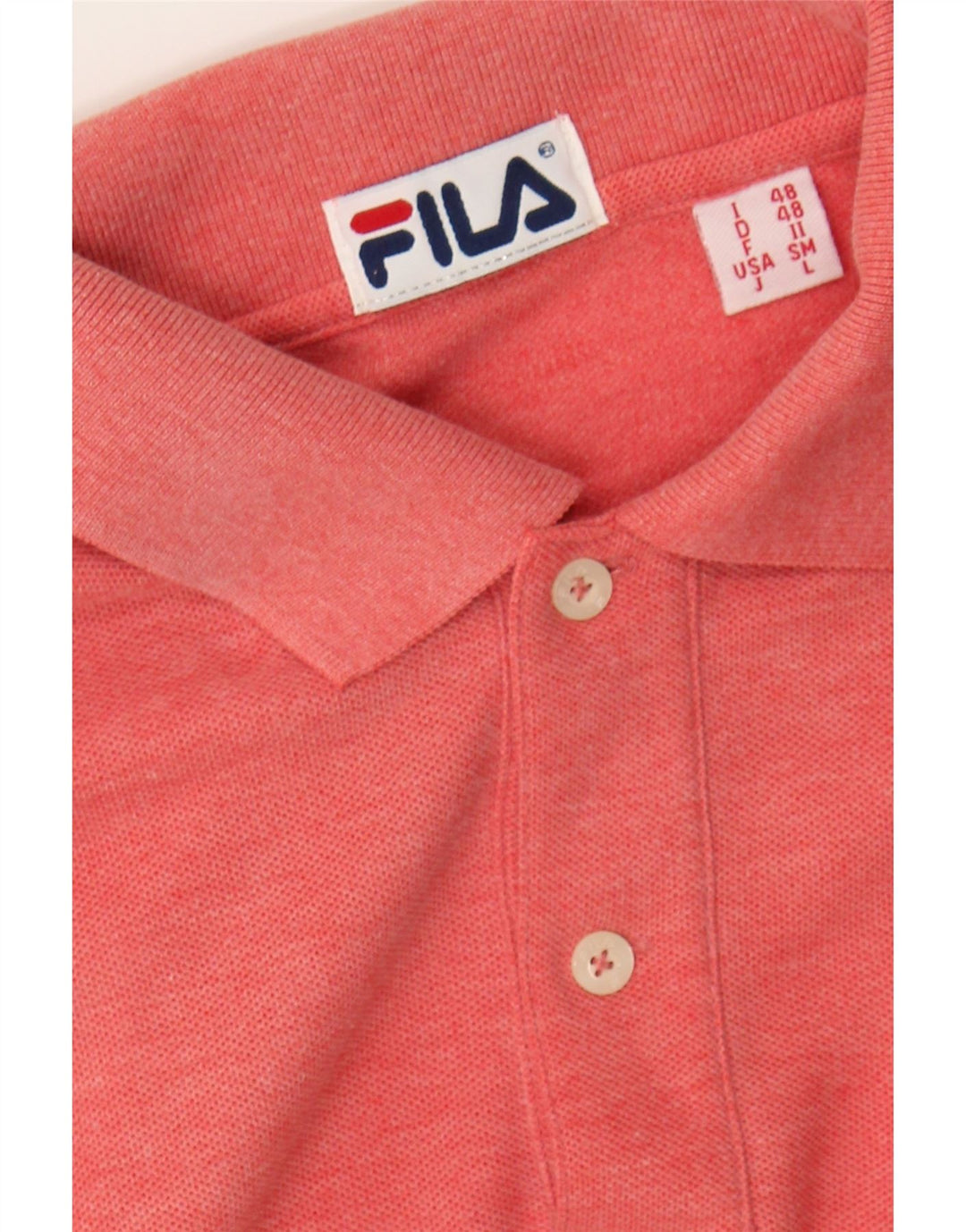 FILA Mens Polo Shirt IT 48 Medium Red Cotton Vintage Fila and Second-Hand Fila from Messina Hembry 