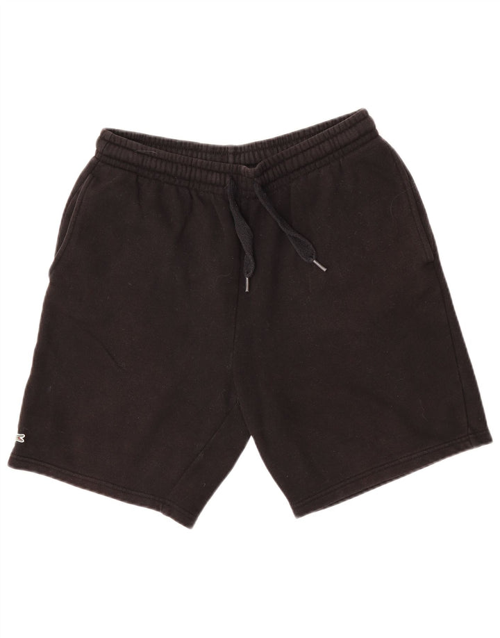 Lacoste Mens Regular Fit Sport Shorts Size 4 Medium Black Cotton