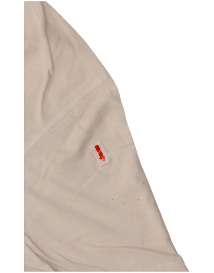 La Martina Mens Graphic T-Shirt Top Medium White