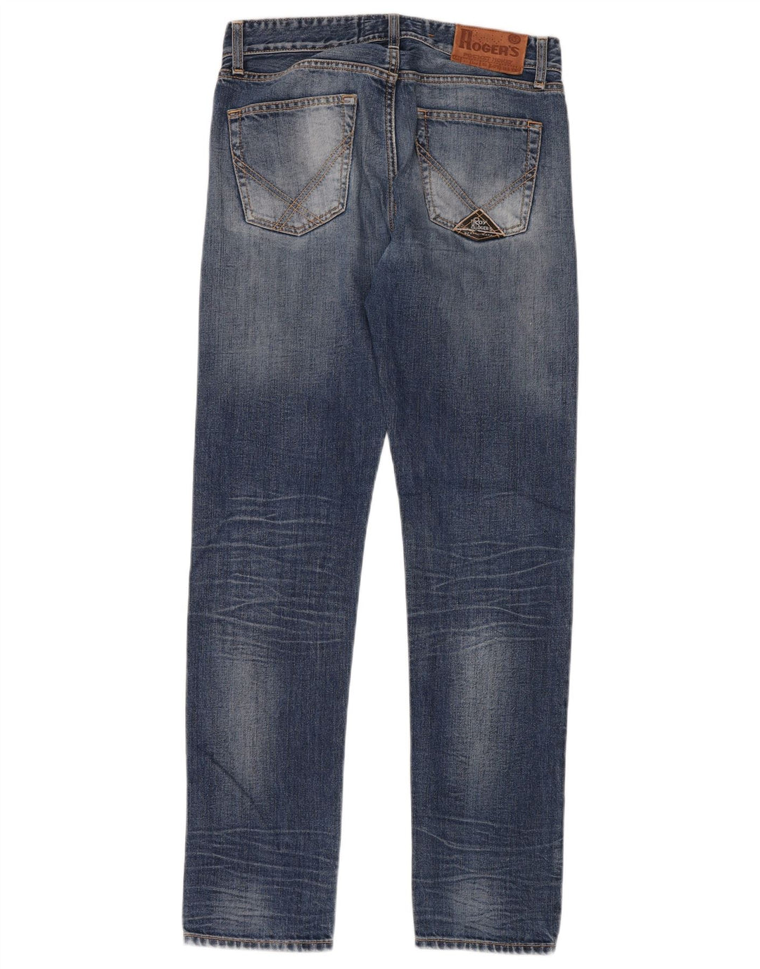 ROY ROGERS Womens Straight Jeans W30 L32 Blue Cotton