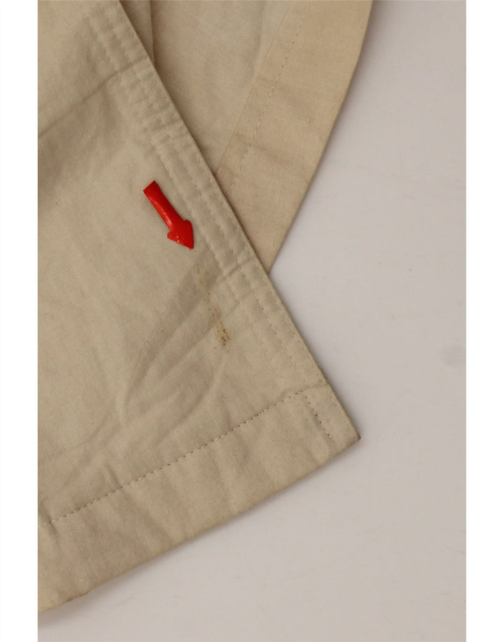 Vintage Mens Double Breasted Trench Coat UK 38 Medium Beige