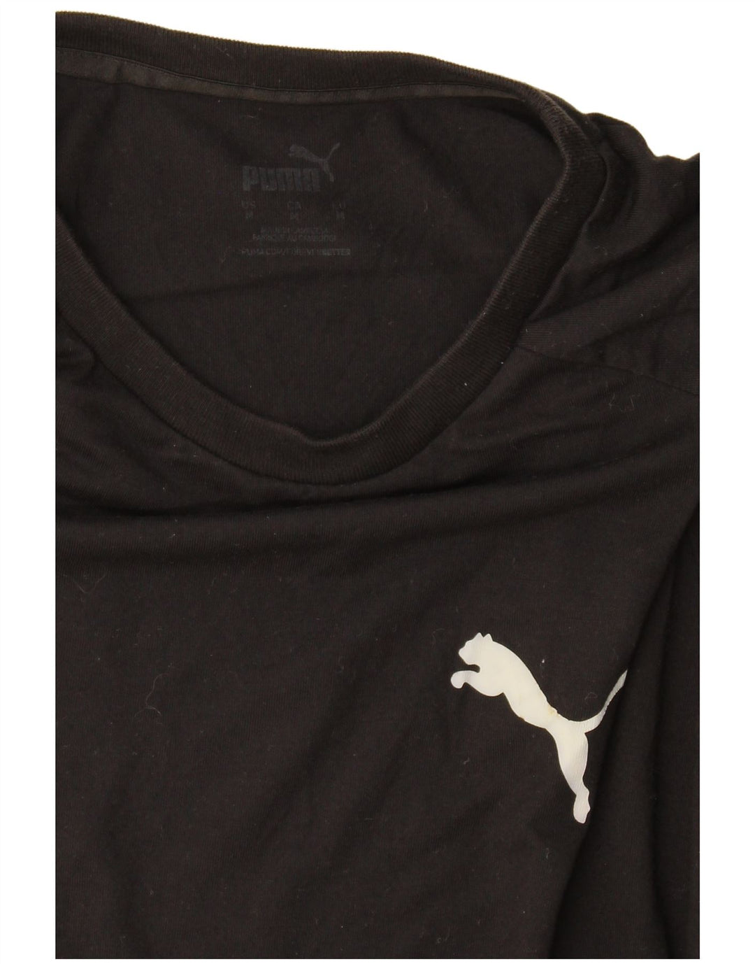 Puma Mens T-Shirt Top Medium Black