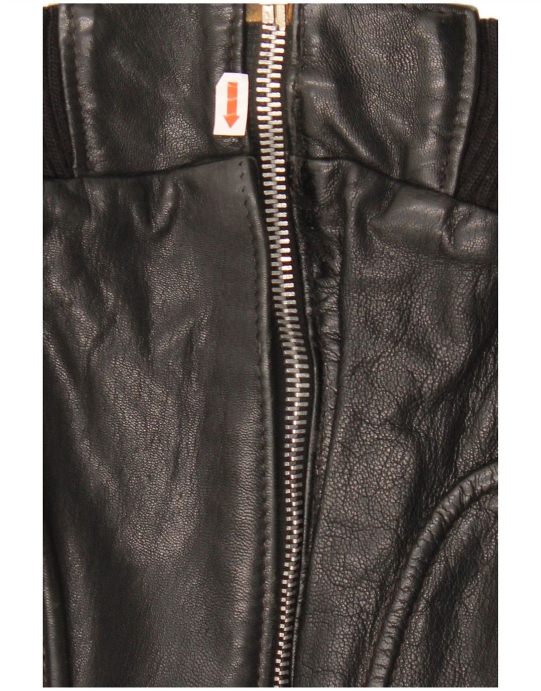 VINTAGE Mens Leather Jacket UK 40 Large Black Leather