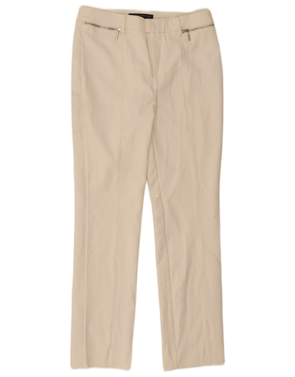 Zara Womens Slim Casual Trousers Medium W28 L29 White Cotton