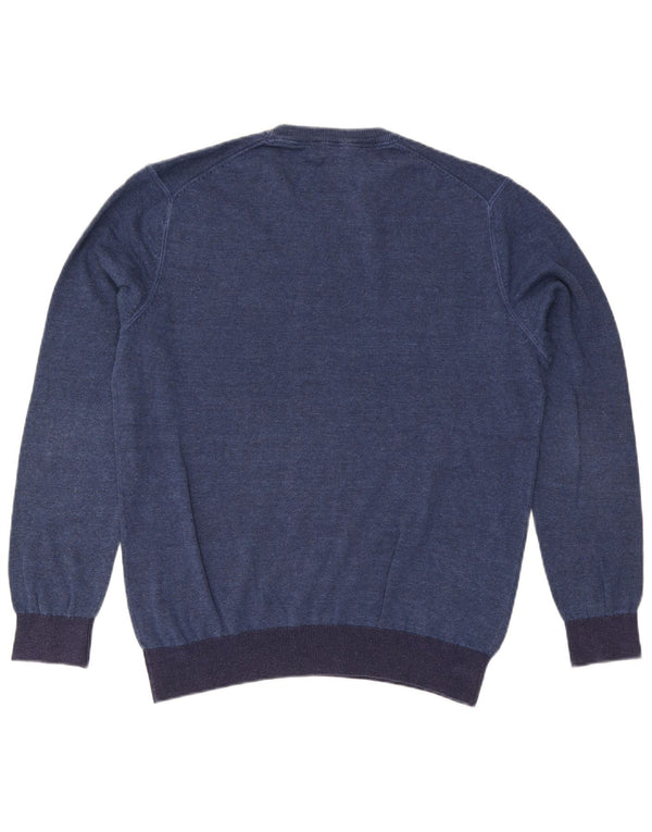 Crew Clothing Mens Crew Neck Jumper Sweater Large Blue Cotton
