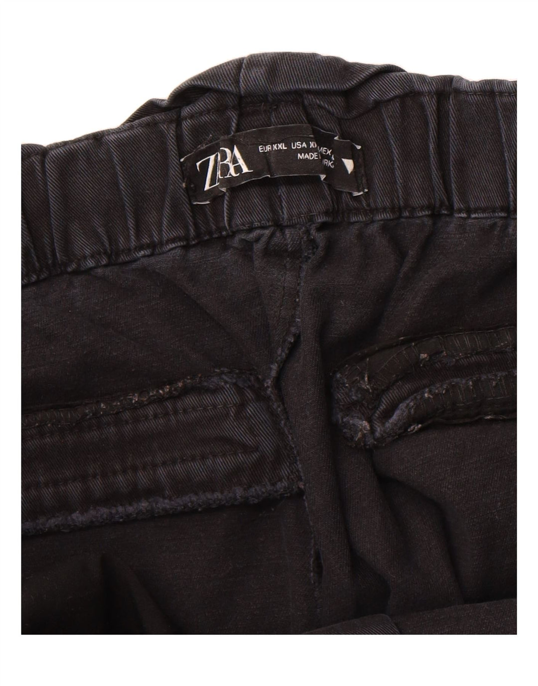 ZARA Womens Slim Chino Trousers 2XL W38 L25 Black Vintage Zara and Second-Hand Zara from Messina Hembry 