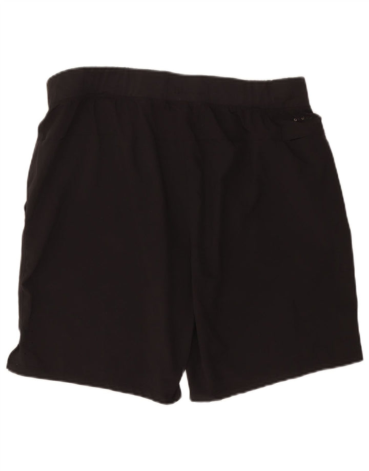 RUSSELL ATHLETIC Mens Dri-Power Sport Shorts Large  Black Polyester