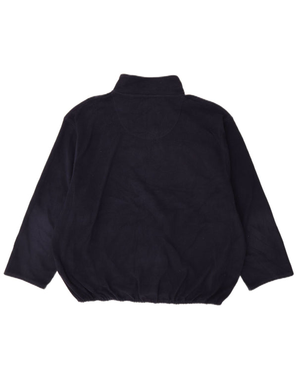 Canda Mens Zip Neck Fleece Jumper 3XL Navy Blue