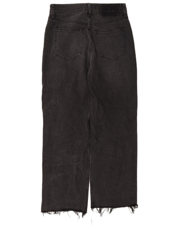 Abercrombie & Fitch Womens Curve High Rise Loose Jeans US 2 XS W26 L27 Grey
