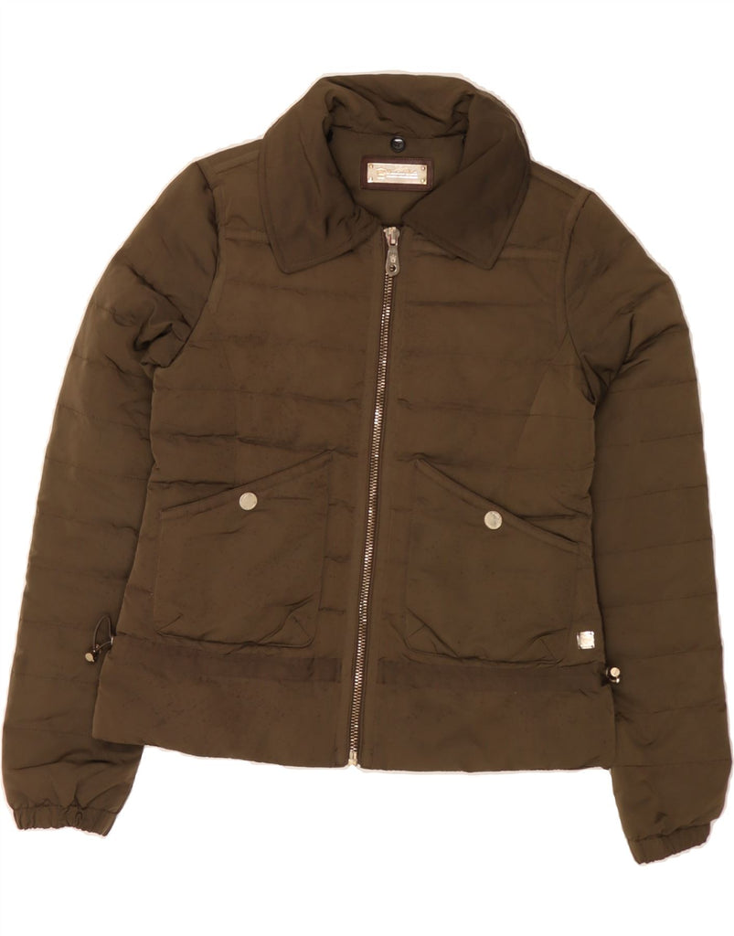 MASSIMO DUTTI Womens Padded Jacket UK 10 Small Brown Polyester Vintage Massimo Dutti and Second-Hand Massimo Dutti from Messina Hembry 