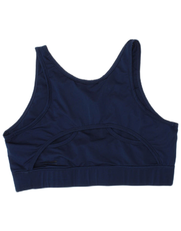 Arena Womens Graphic Sport Bra Top Large Navy Blue Sports