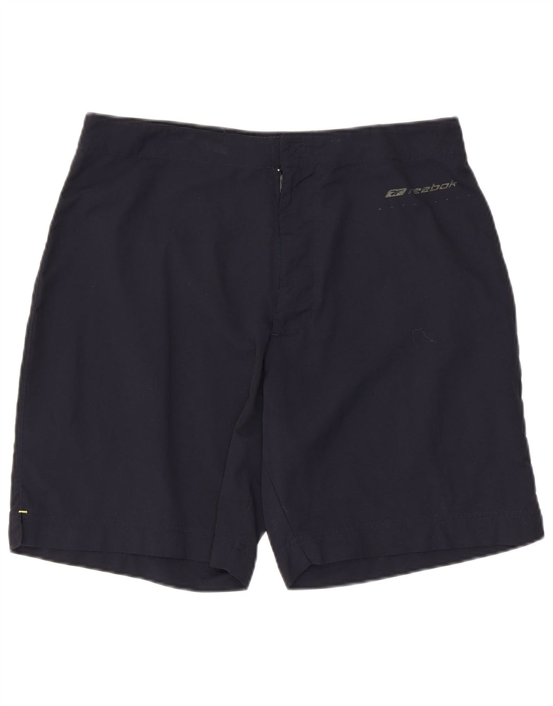Reebok Mens Graphic Casual Shorts Small W32 Navy Blue Nylon