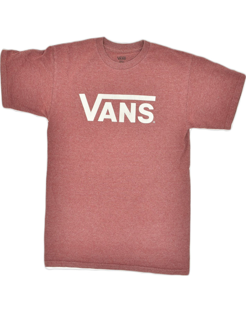 VANS Mens Graphic T-Shirt Top Small Maroon Cotton | Vintage Vans | Thrift | Second-Hand Vans | Used Clothing | Messina Hembry 