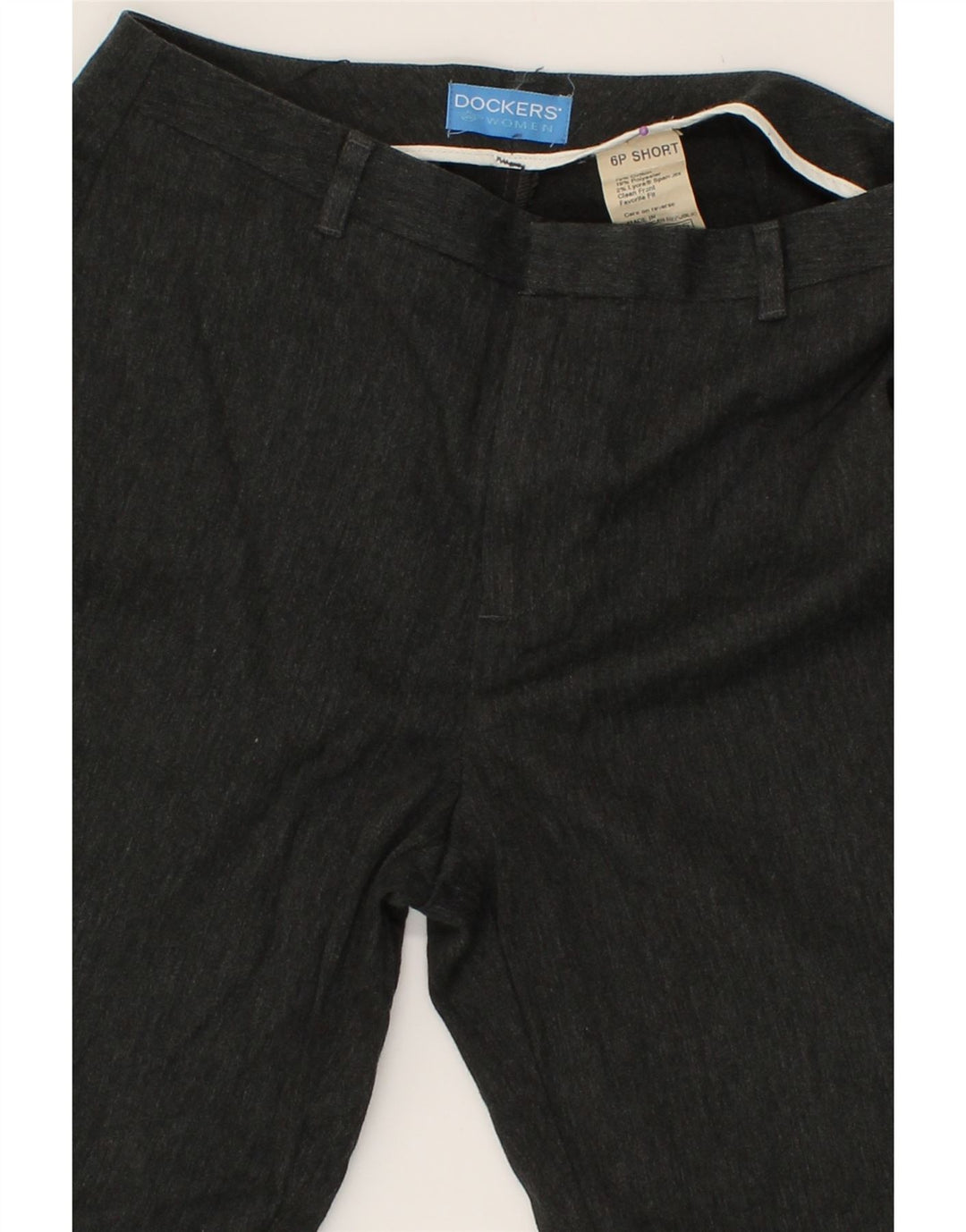 DOCKERS Womens Straight Suit Trousers US 6 Medium W28 L29  Grey Cotton Vintage Dockers and Second-Hand Dockers from Messina Hembry 