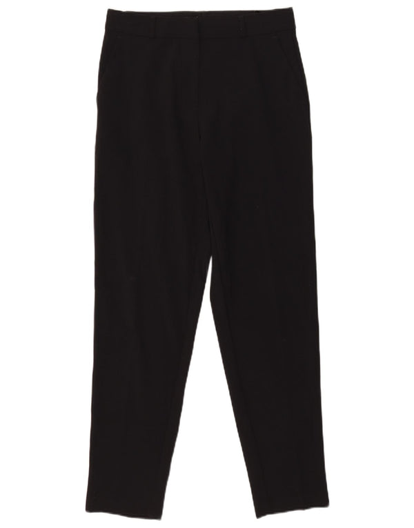 Marks & Spencer Womens Slim Casual Trousers UK 8 Small W28 L28 Black