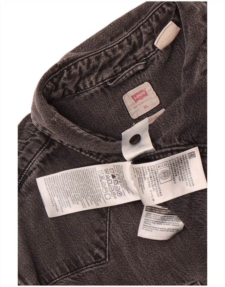 Levi's Mens Standard Denim Shirt XL Grey Cotton