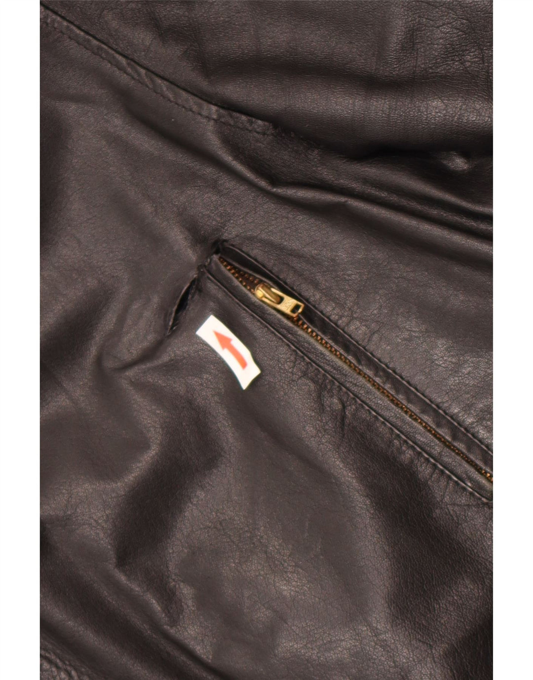 Vintage Mens Leather Jacket IT 52 XL Black Leather