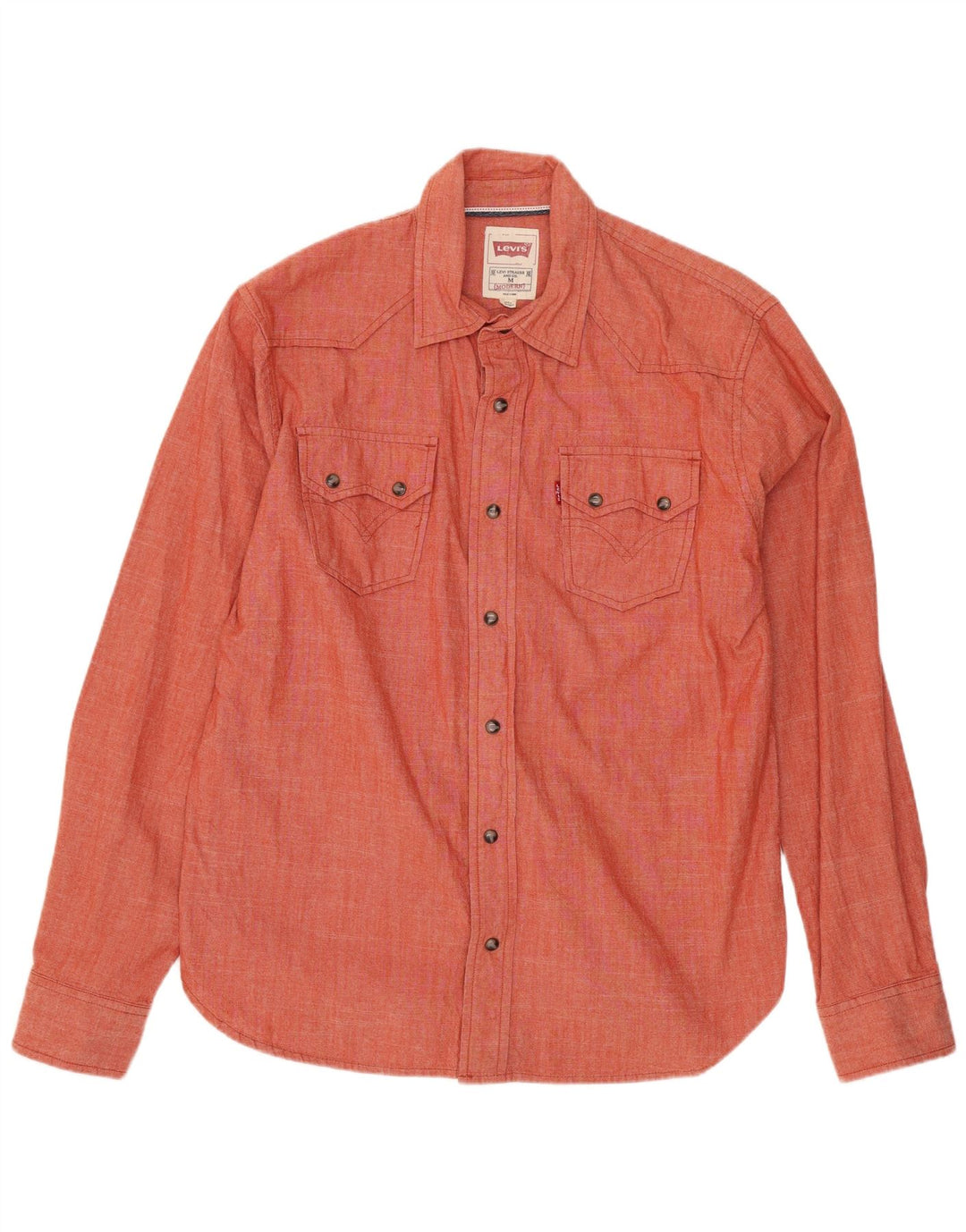 Levi's Mens Shirt Medium Red Cotton