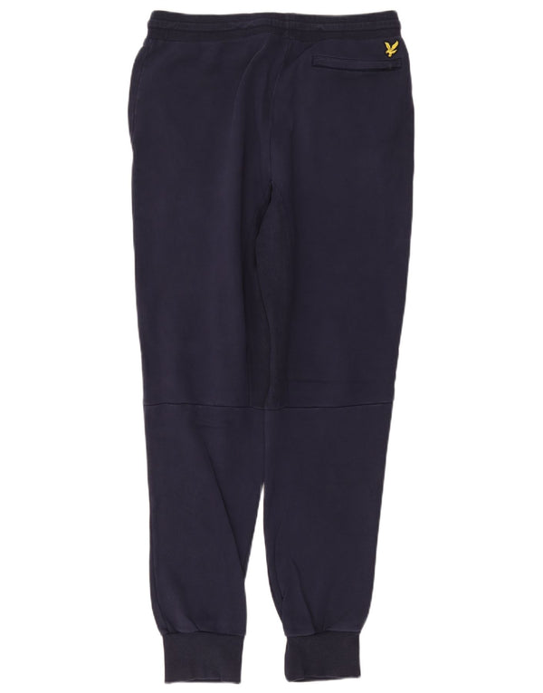 Lyle & Scott Mens Tracksuit Trousers Joggers Large Navy Blue Cotton