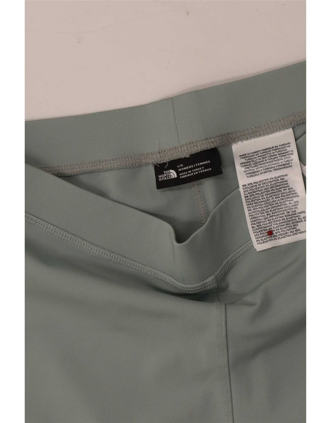 The North Face Womens Graphic Leggings Large Green Polyester Sports