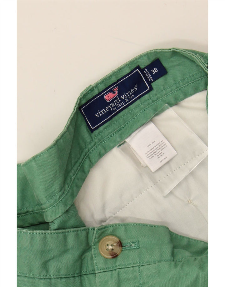 VINEYARD VINES Mens Chino Shorts W38 XL Green Cotton