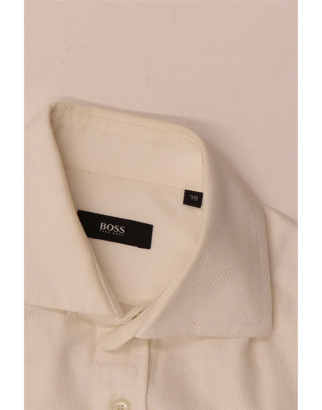 Hugo Boss Mens Shirt Size 38 Medium White