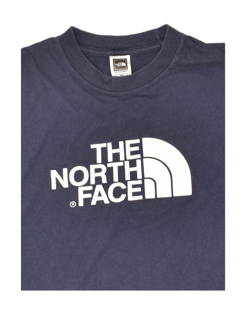 THE NORTH FACE Mens Graphic T-Shirt Top Medium Navy Blue Cotton | Vintage The North Face | Thrift | Second-Hand The North Face | Used Clothing | Messina Hembry 