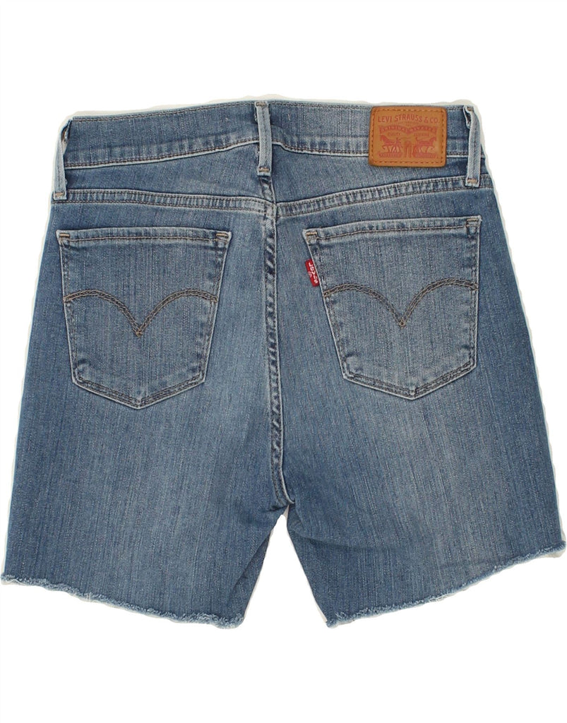 LEVI'S Womens 710 Skinny Denim Shorts W28 Medium Blue Cotton | Vintage Levi's | Thrift | Second-Hand Levi's | Used Clothing | Messina Hembry 