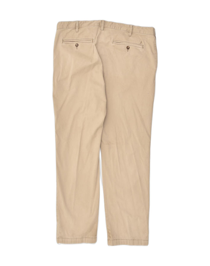 NAUTICA Mens Slim Casual Trousers W34 L32  Brown Cotton | Vintage Nautica | Thrift | Second-Hand Nautica | Used Clothing | Messina Hembry 