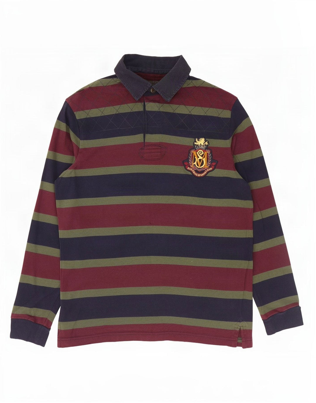Marks & Spencer Mens Blue Harbour Rugby Polo Shirt Small Multicoloured