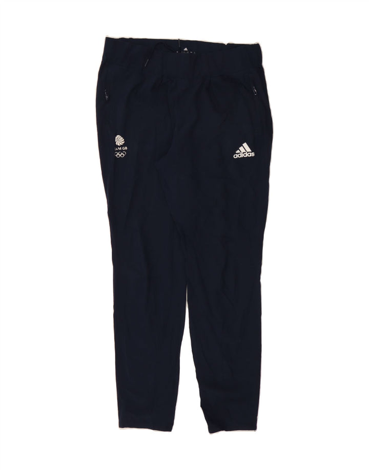 ADIDAS Womens Tracksuit Trousers UK 12 Medium  Navy Blue Polyester Vintage Adidas and Second-Hand Adidas from Messina Hembry 
