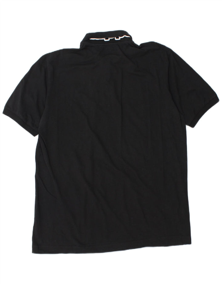 Kappa Mens Polo Shirt 2XL Black Cotton